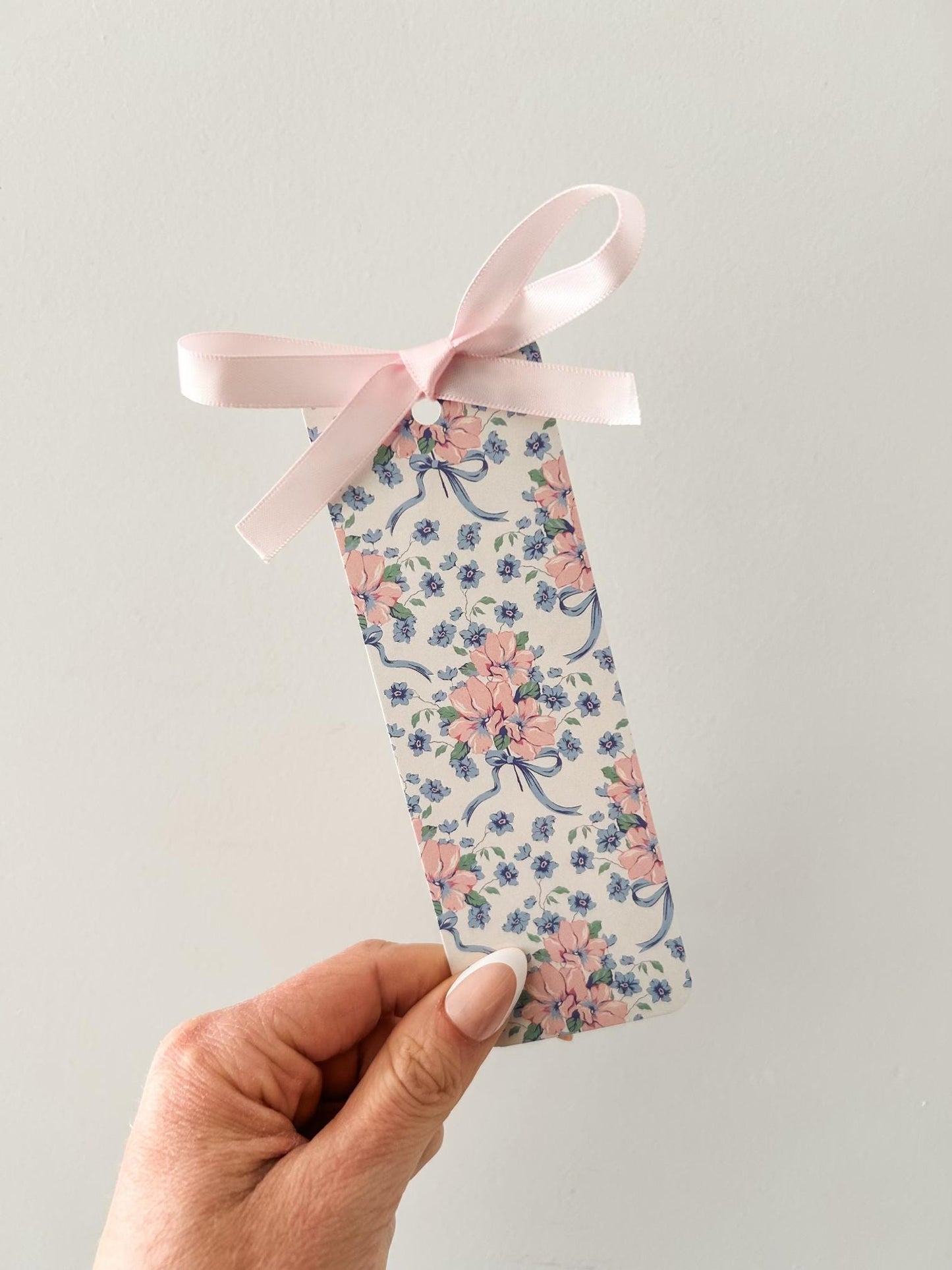 Flower Coquette Bookmark | Bow Bookmark | Floral Bookmark | Bookish Gift
