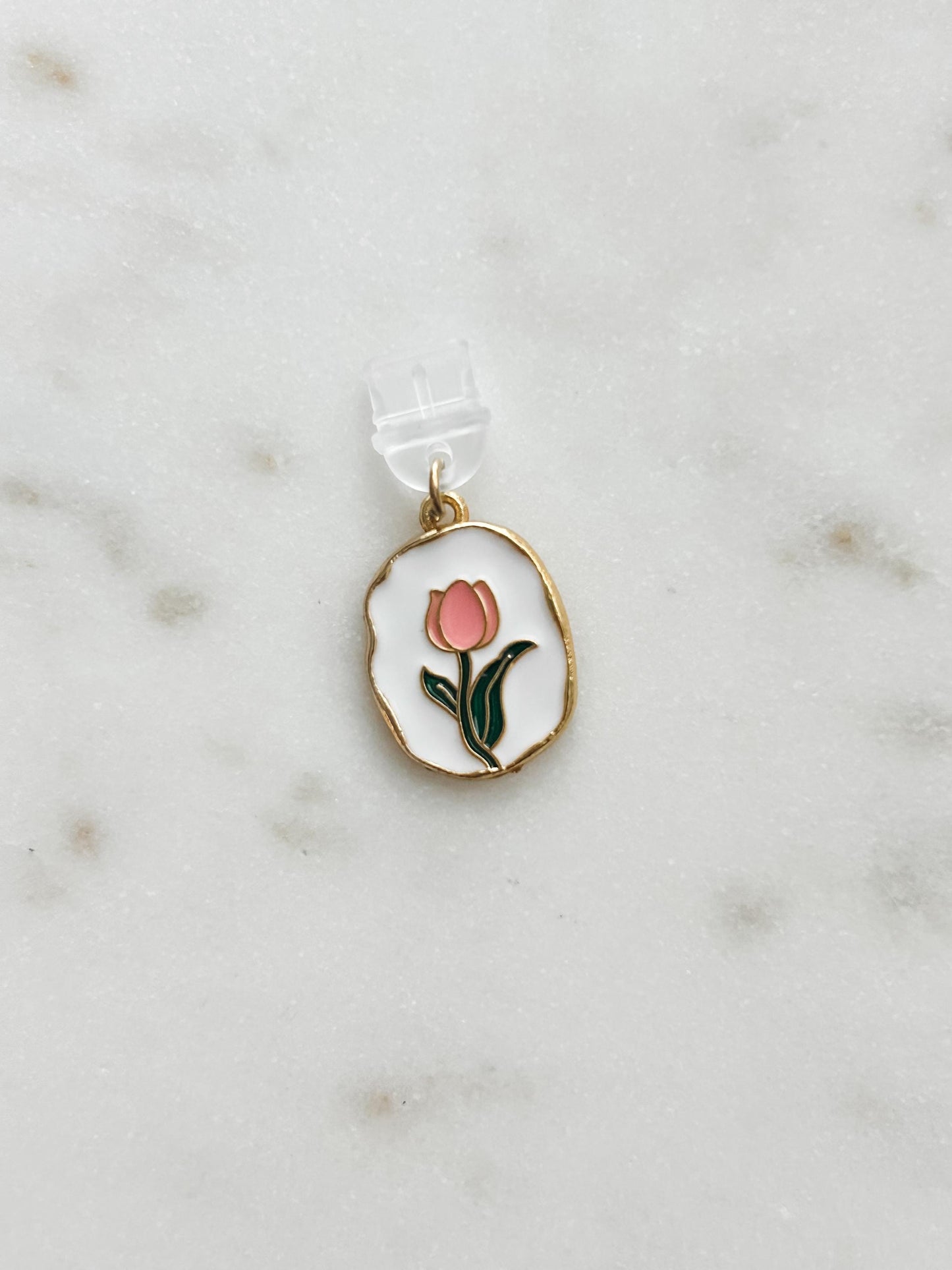 Tulip Kindle Dust Plug: Bookish USB-C Charm