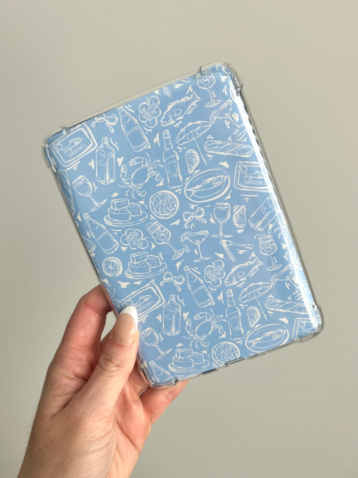 Seaside Picnic Kindle Insert for Clear Case | Dolce Vita Bookish Case Insert for Paperwhite, Colorsoft, Basic, Scribe, & Oasis