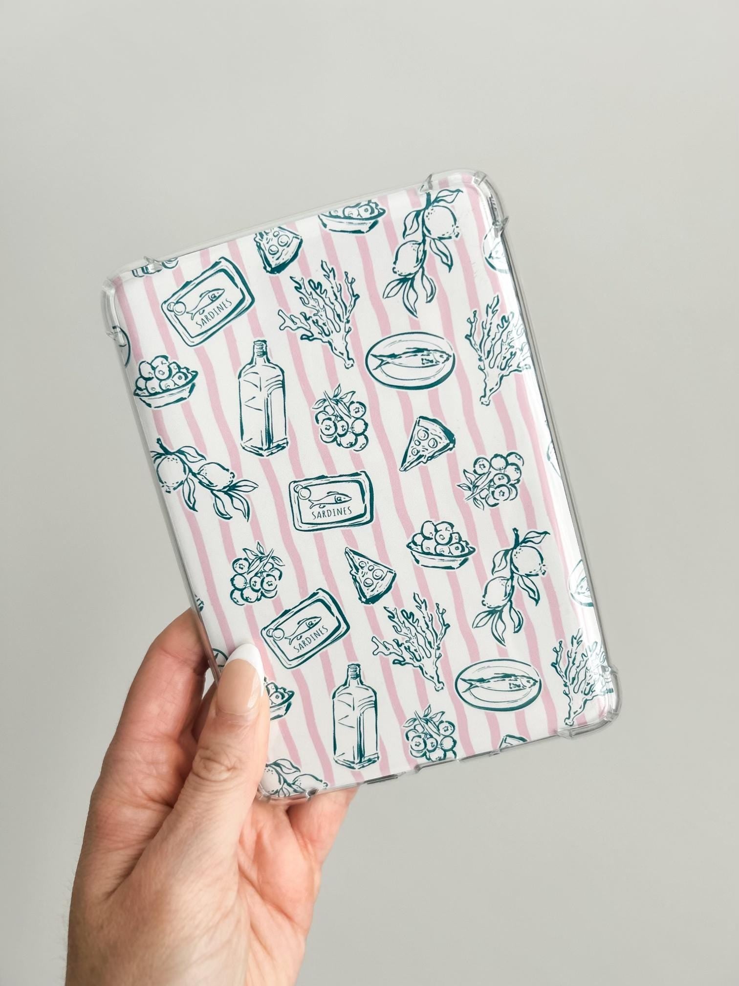 Italian Summer Kindle Insert for Clear Case | Dolce Vita Bookish Case Insert for Paperwhite, Colorsoft, Basic, Scribe, & Oasis