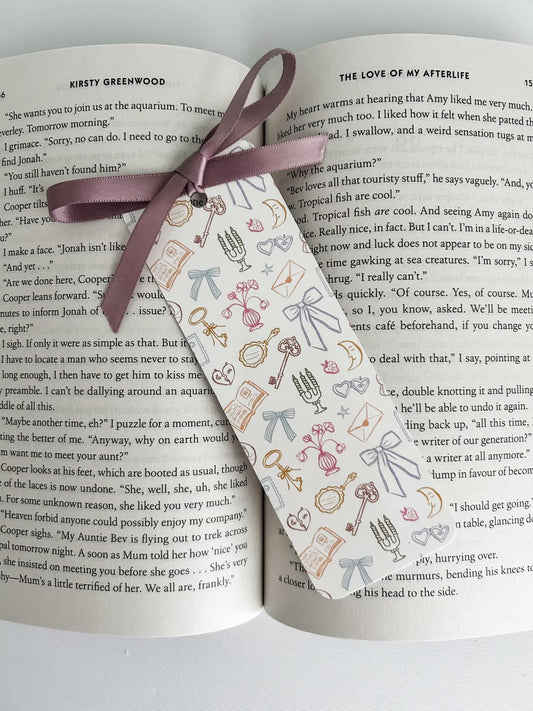 Coquette Trinkets Bookmark | Bow Bookmark | Coquette Bookmark | Bookish Gift