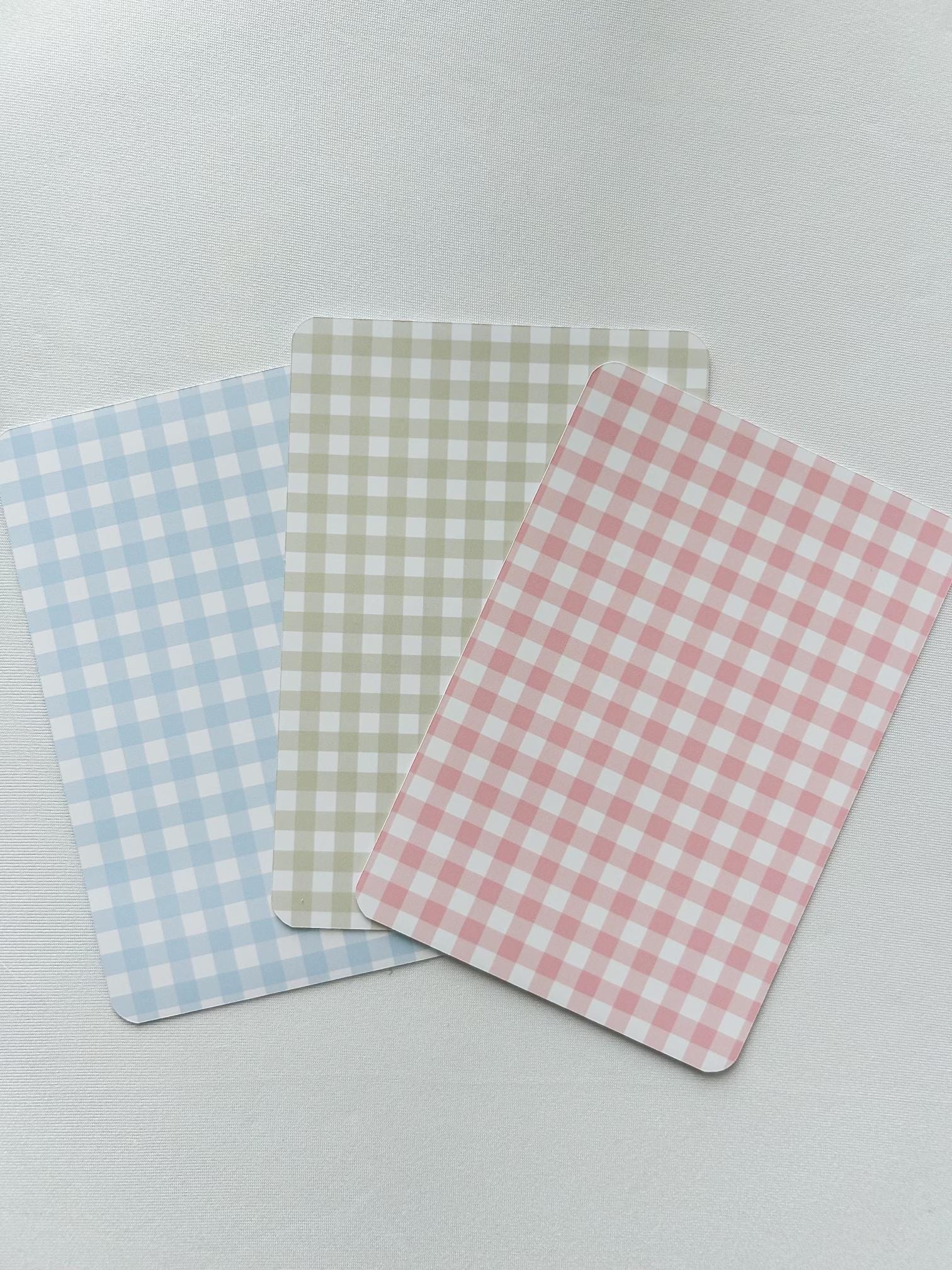 Gingham Kindle Insert for Clear Case | Gingham Bookish Case Insert for Paperwhite, Colorsoft, Basic, Scribe, & Oasis