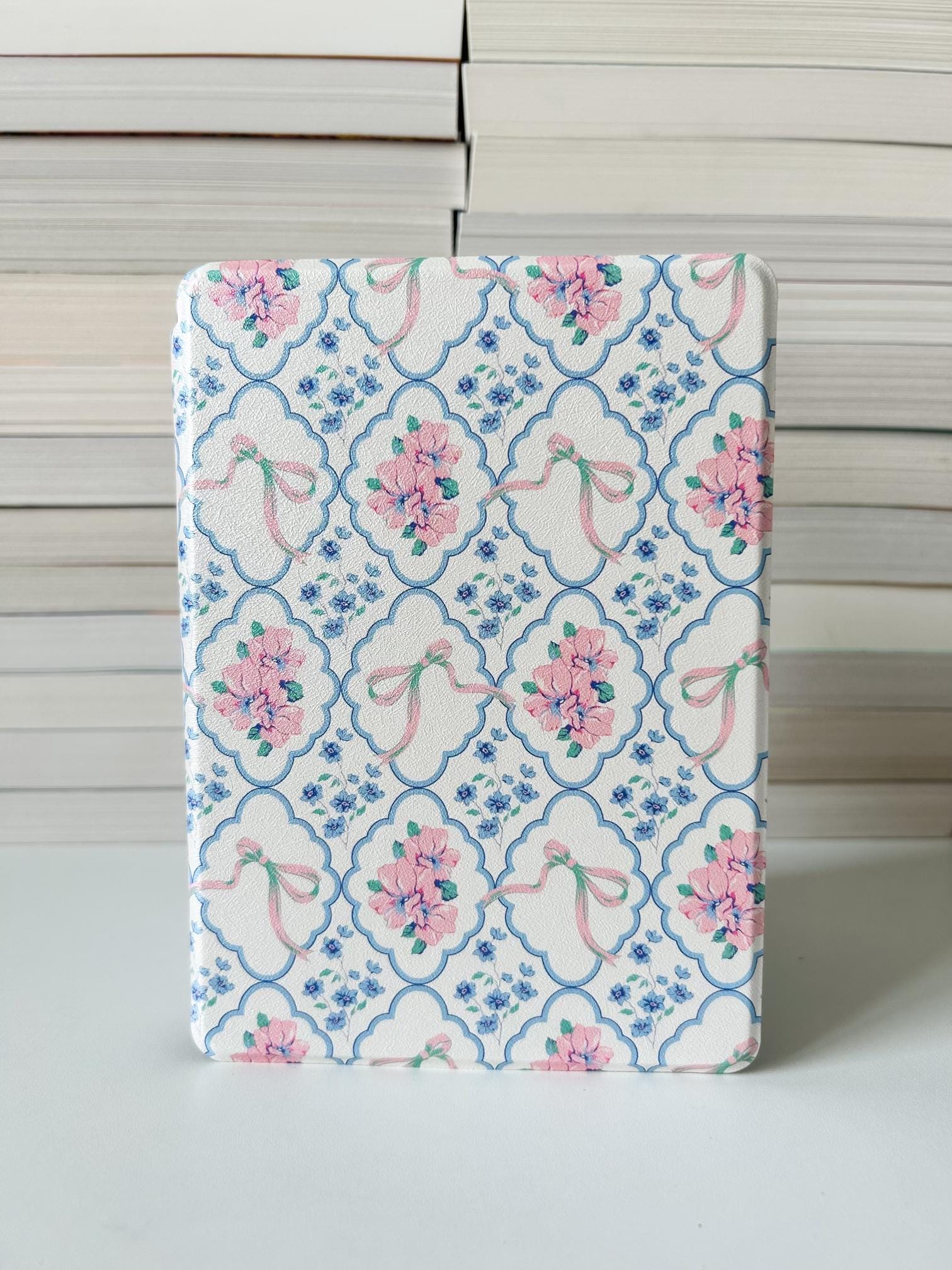 Bouquets and Bows Kindle Case With Hand Strap | Coquette Floral Kindle Case | Kindle Paperwhite Case