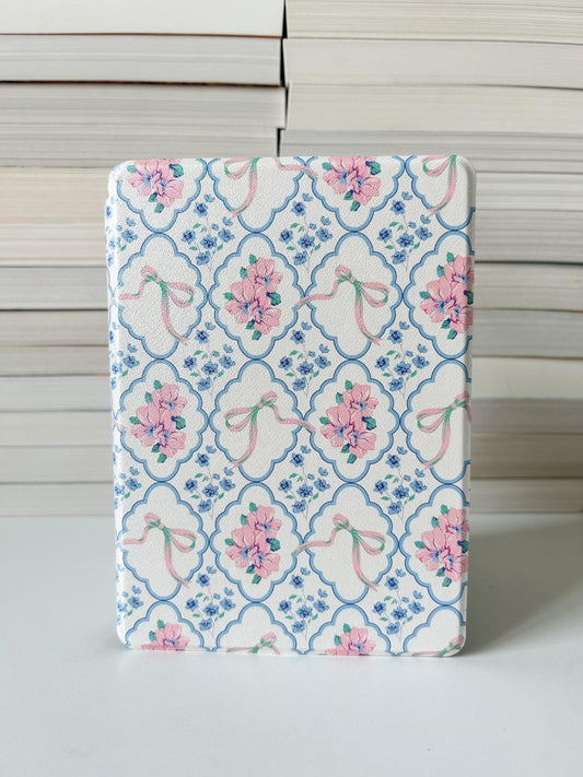 Bouquets and Bows Kindle Case With Hand Strap | Coquette Floral Kindle Case | Kindle Paperwhite Case