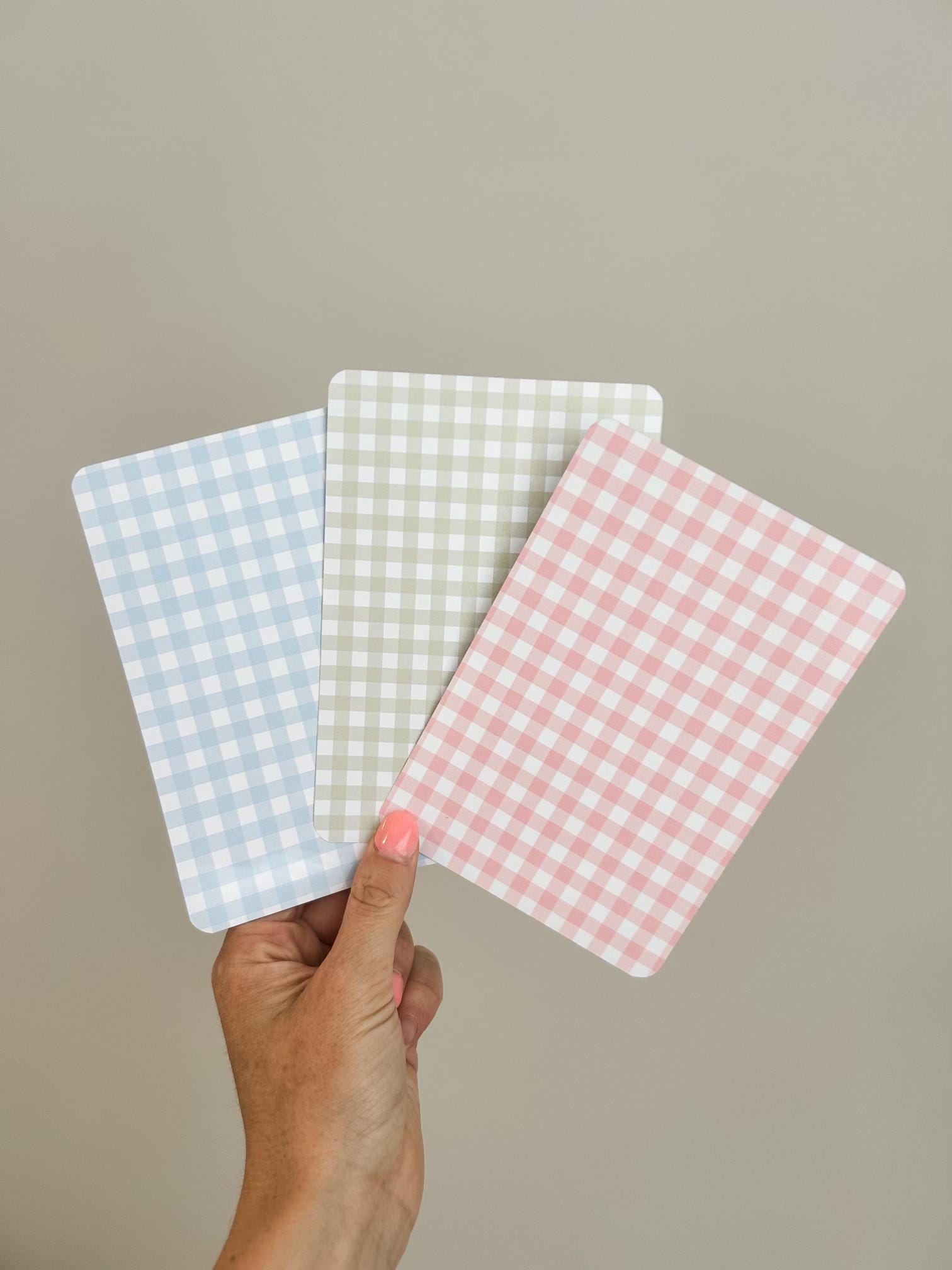 Gingham Kindle Insert for Clear Case | Gingham Bookish Case Insert for Paperwhite, Colorsoft, Basic, Scribe, & Oasis