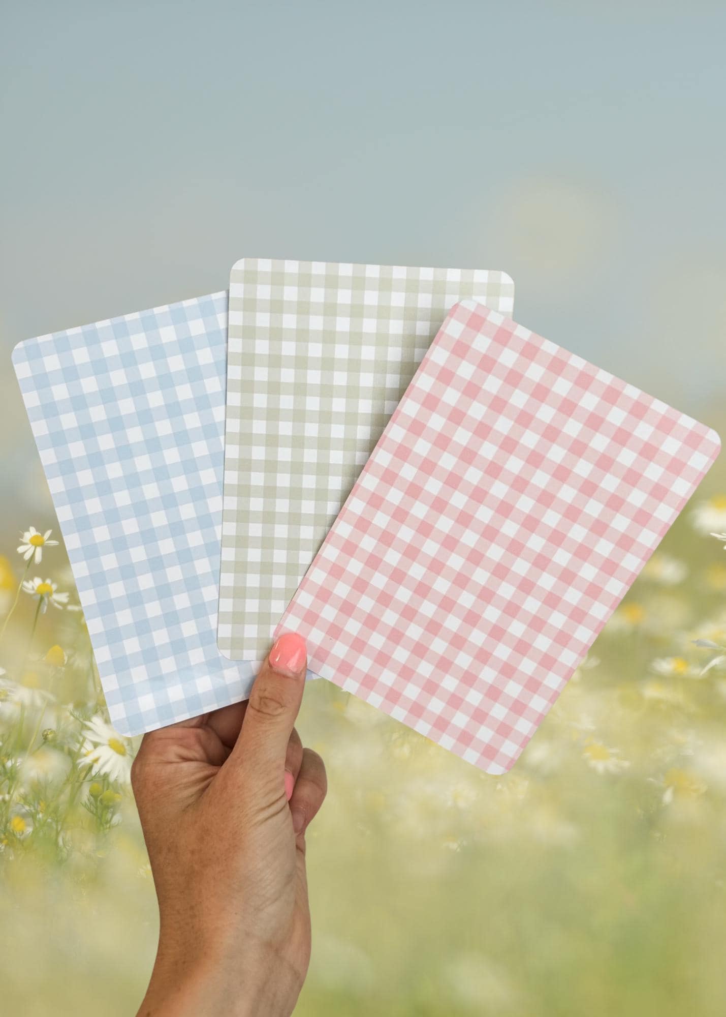 Gingham Kindle Insert for Clear Case | Gingham Bookish Case Insert for Paperwhite, Colorsoft, Basic, Scribe, & Oasis