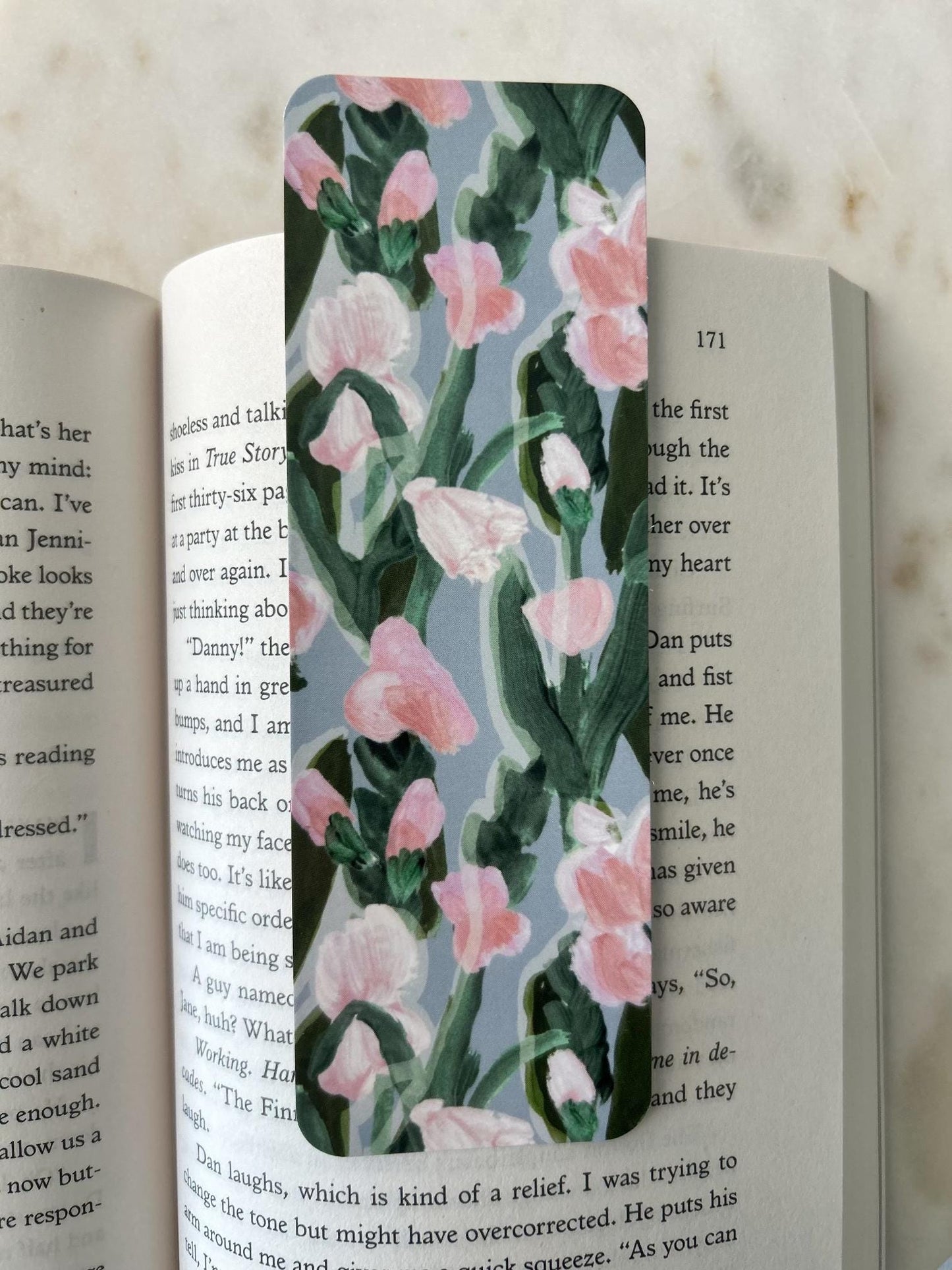 Painted Floral Bookmark