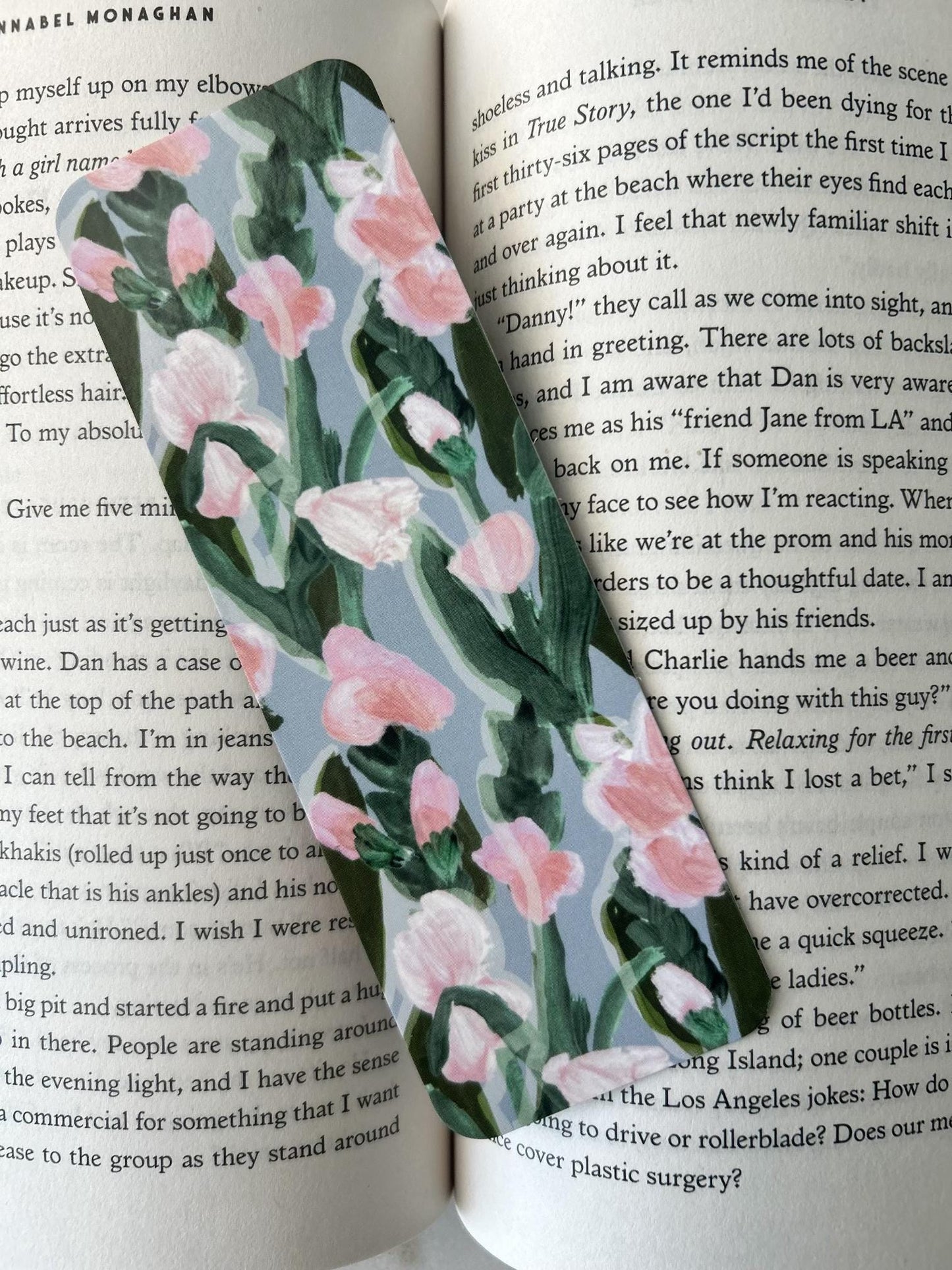 Painted Floral Bookmark