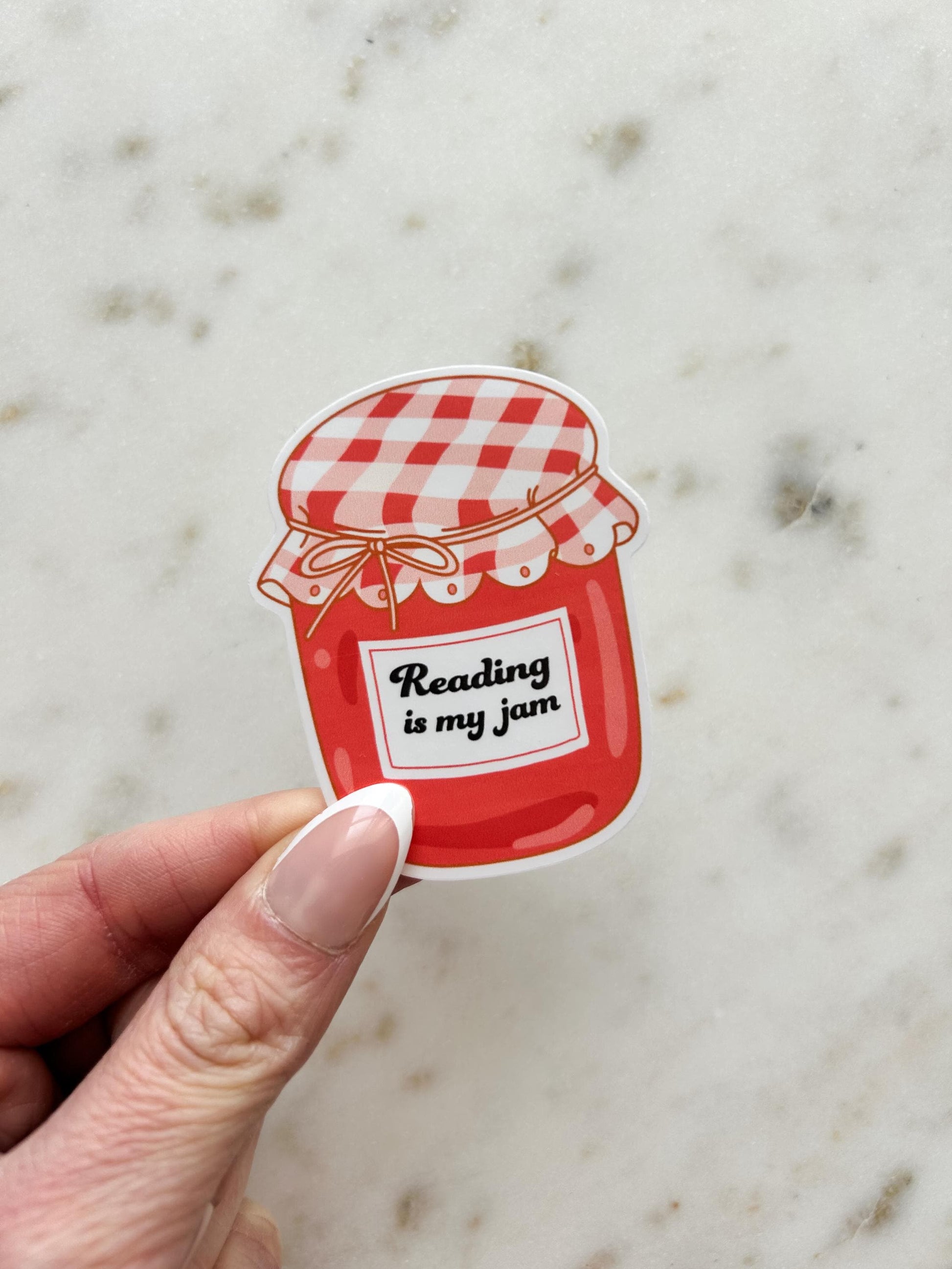 Reading Is My Jam Sticker | Waterproof Bookish Sticker